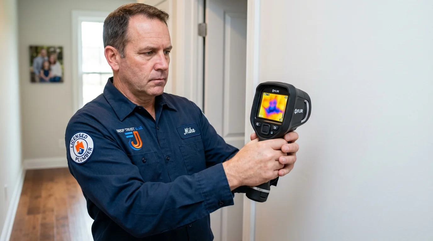 Thermal imaging leak detection by Johns Plumbing LLC in South Lyon